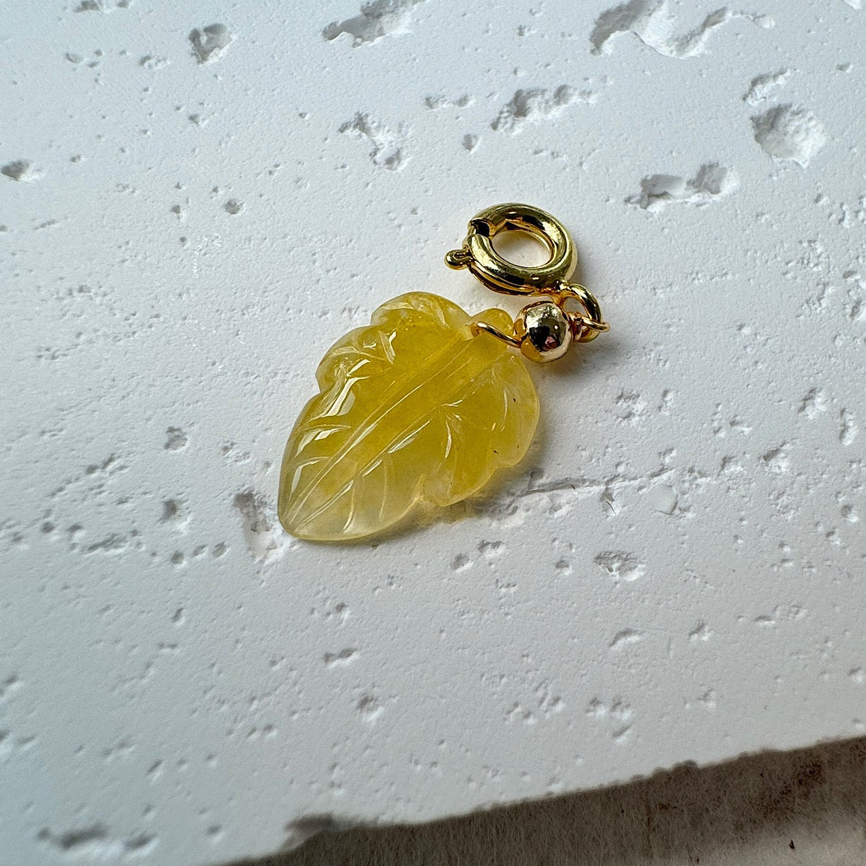 Maple Leaf Jadeite Charms