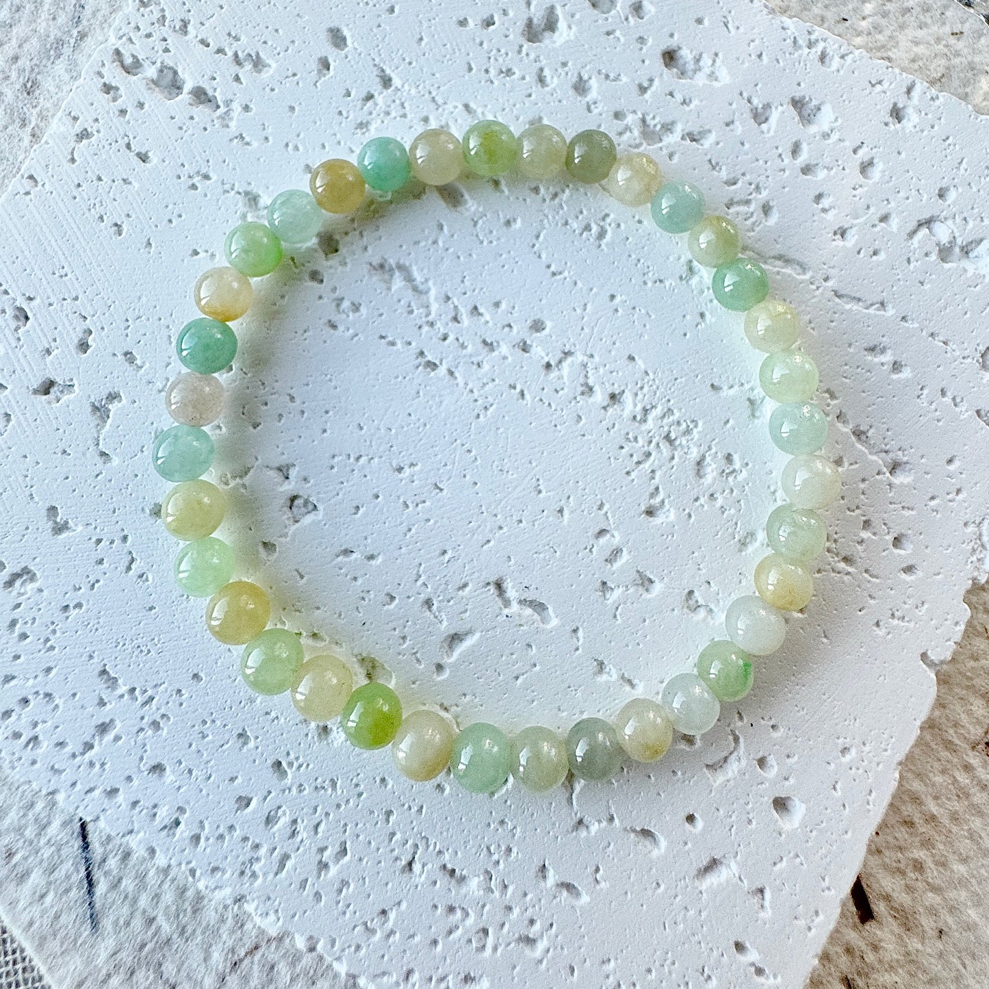 Multi-color Fine Jadeite Beads Bracelet (c.5mm+)