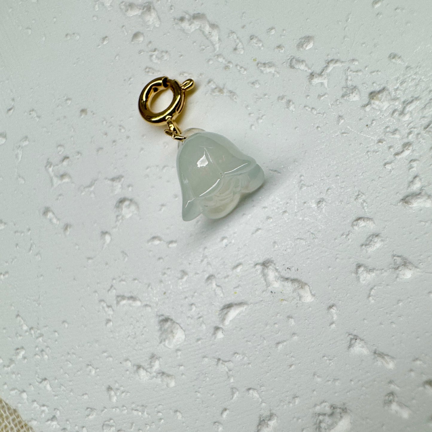 Wild Bluebell Jadeite Charm