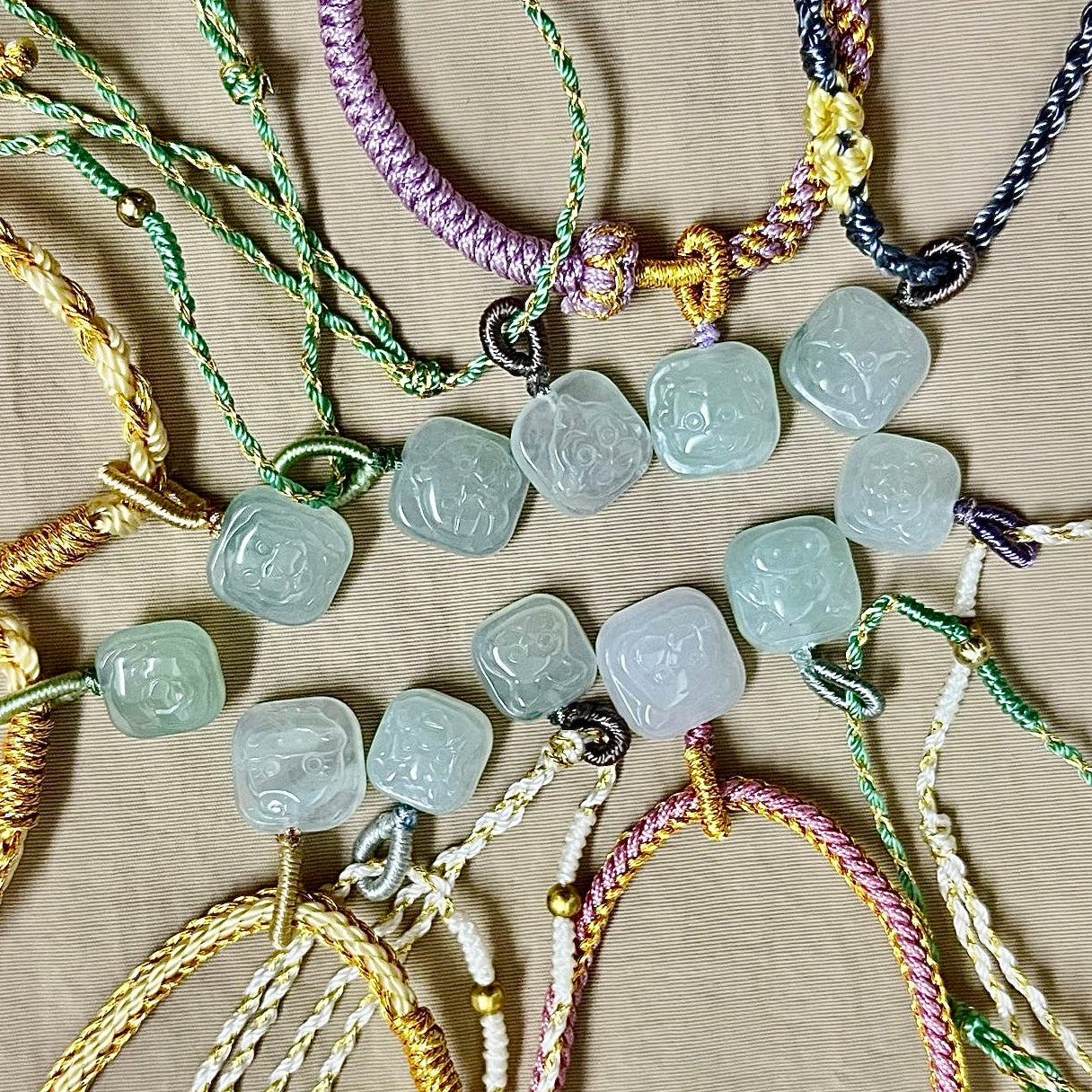 Zodiac Series - Dragon Jadeite Macramé Bracelet