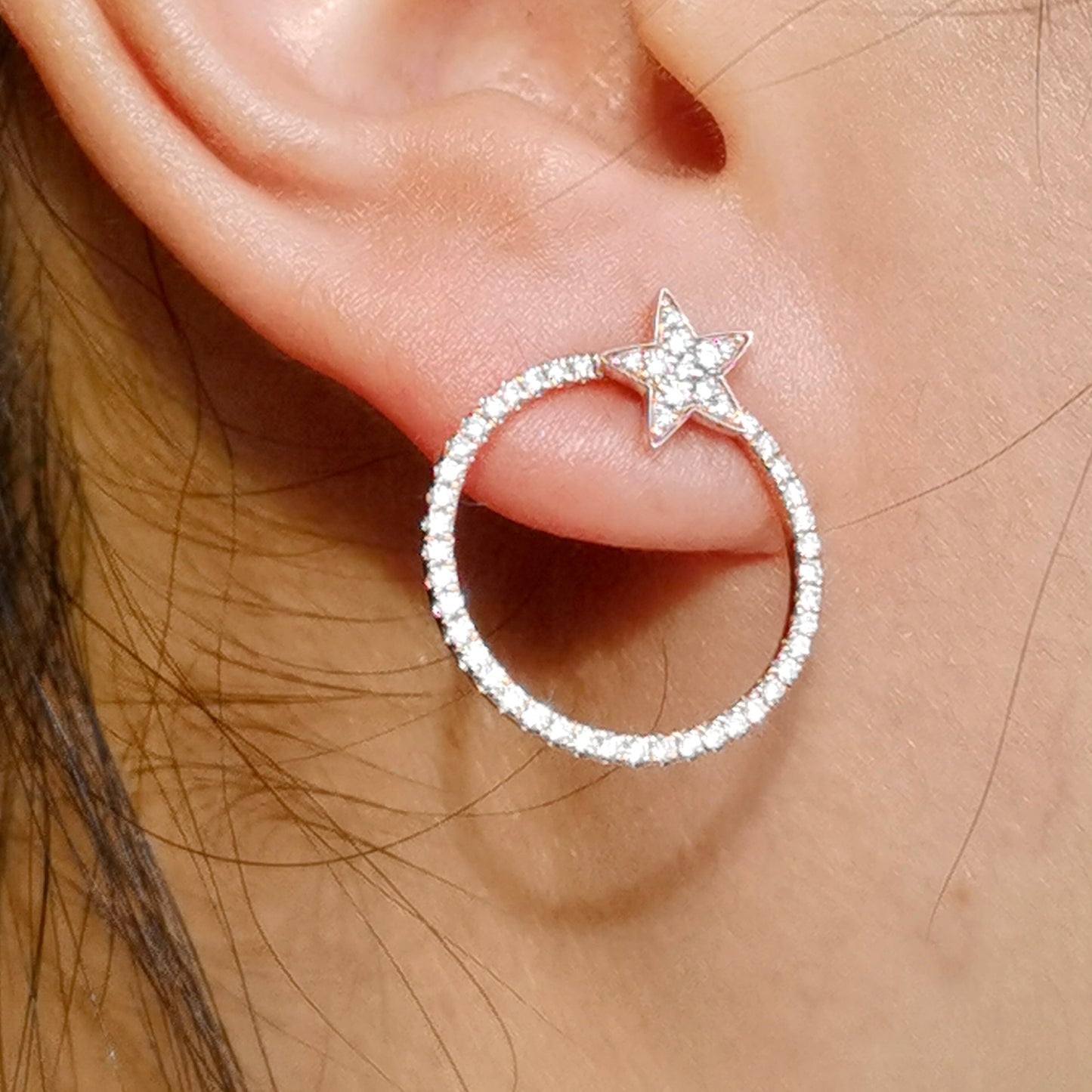Icy Jadeite Convertible Earrings  (5 Ways · 18K Rose Gold · Natural Diamonds)