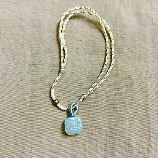 Zodiac Series - Dragon Jadeite Macramé Bracelet