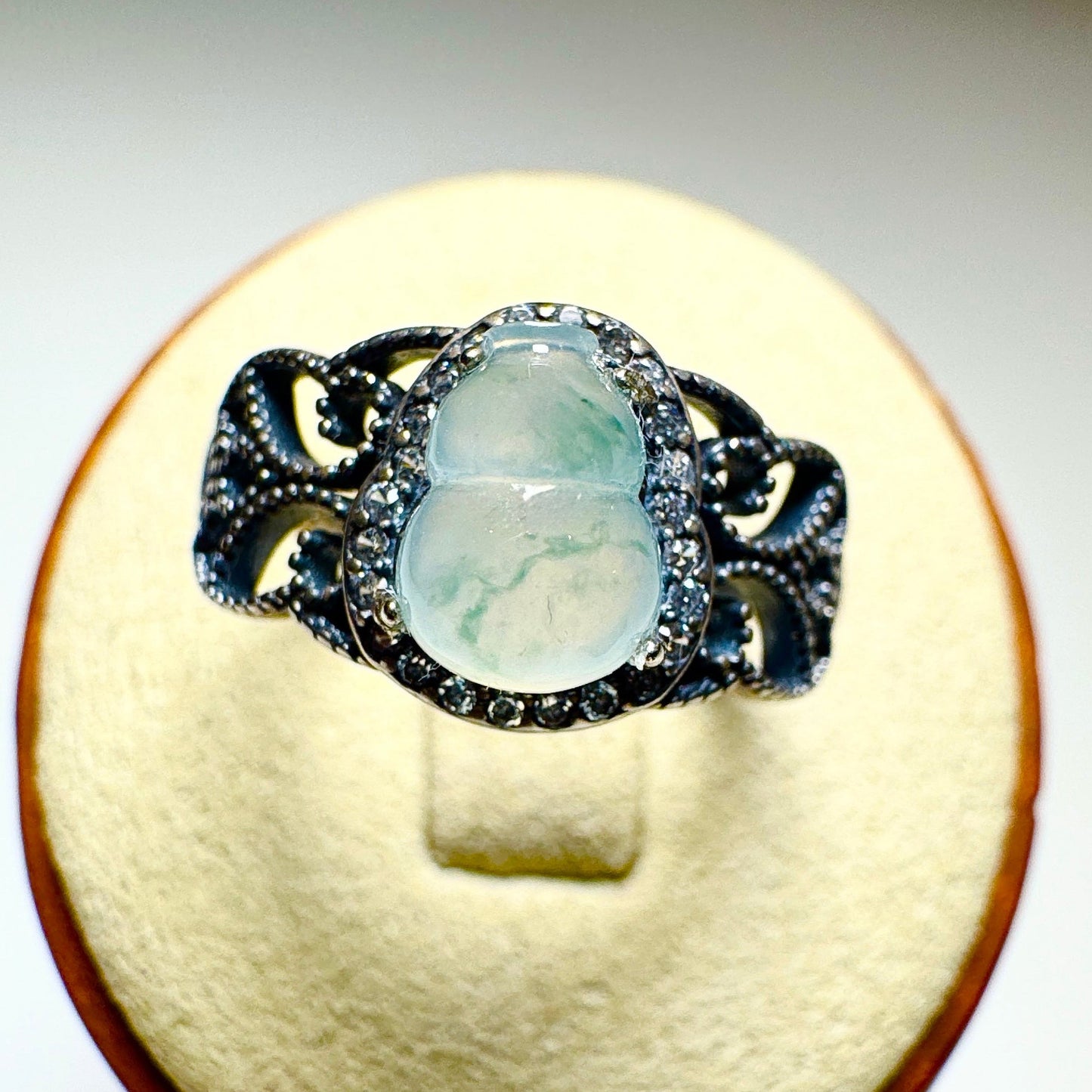 Hulu Calabash Icy Jadeite Ring