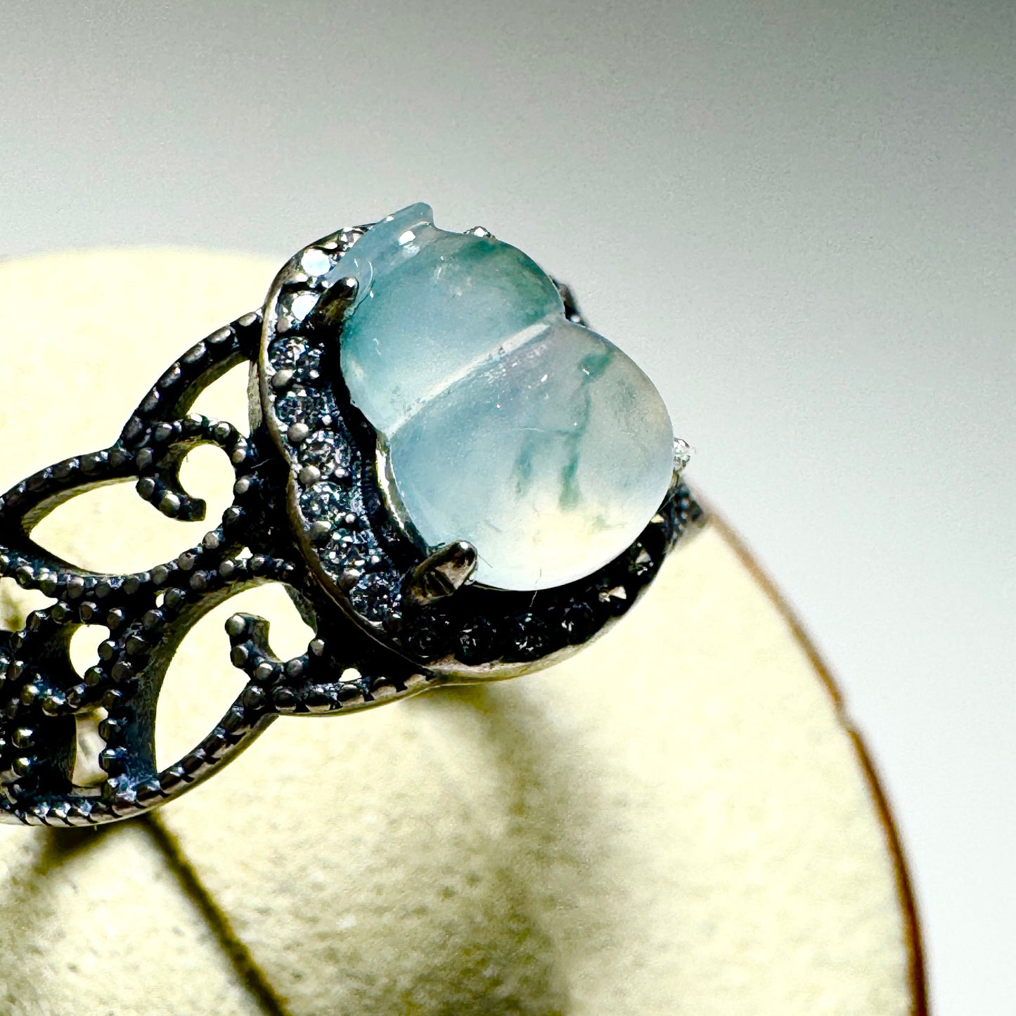 Hulu Calabash Icy Jadeite Ring