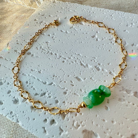 Candy Jadeite Charm Bracelet
