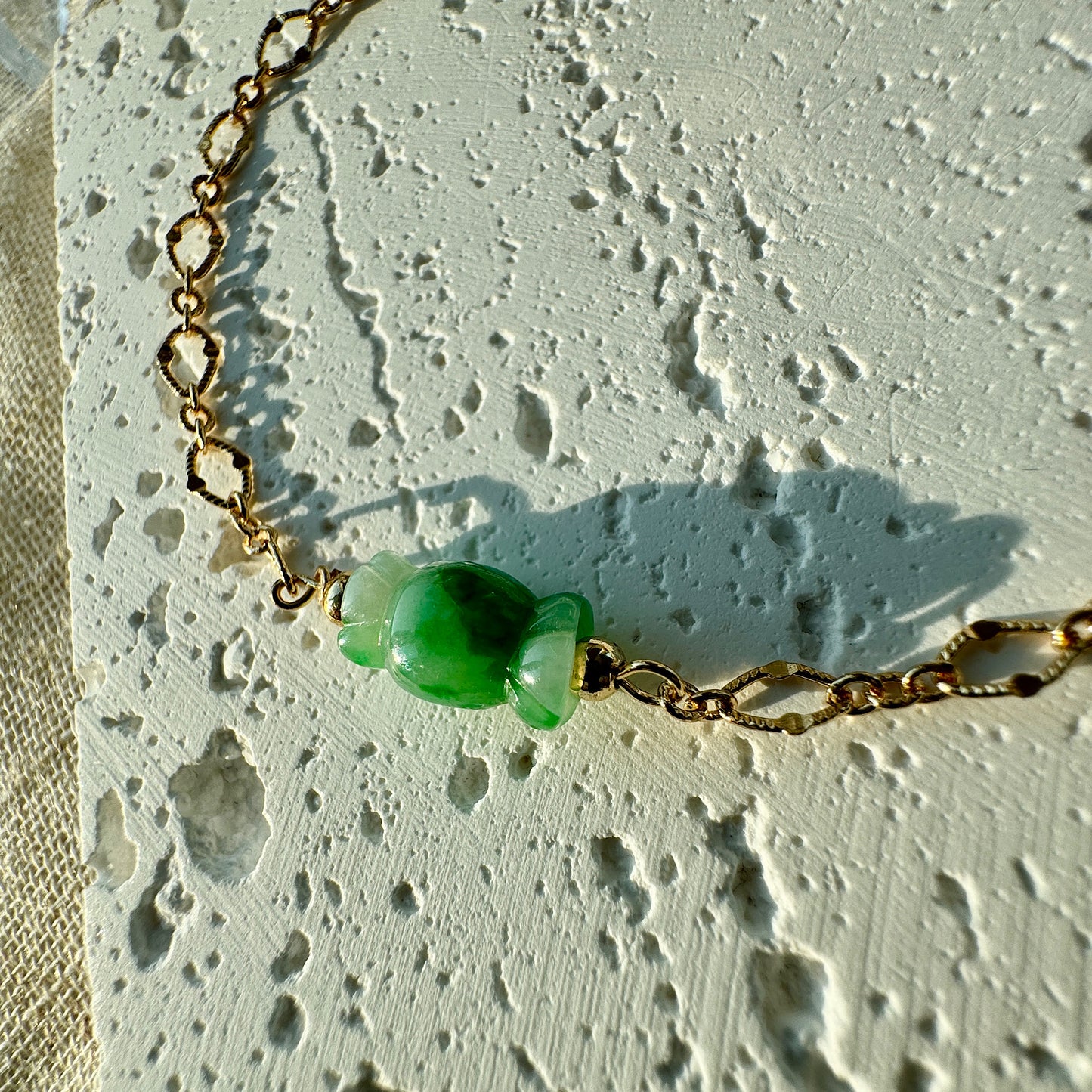 Candy Jadeite Charm Bracelet