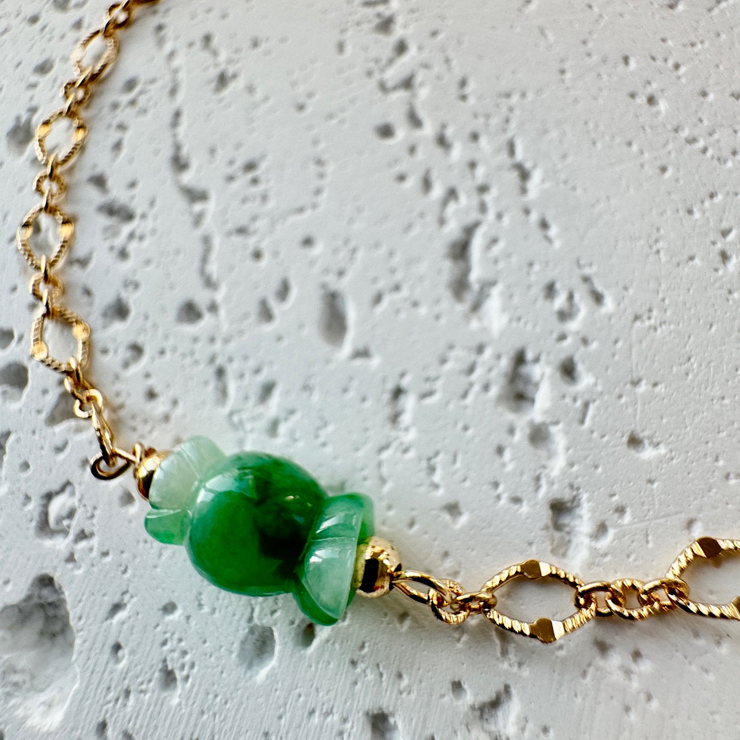 Candy Jadeite Charm Bracelet