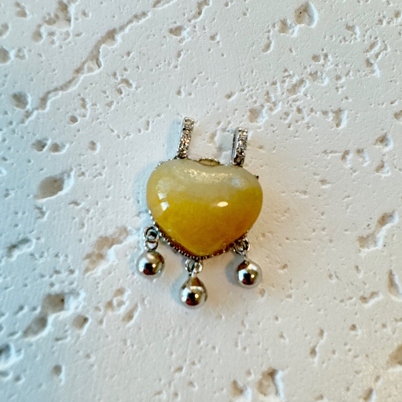 Icy Jadeite Heart Pendant Necklace