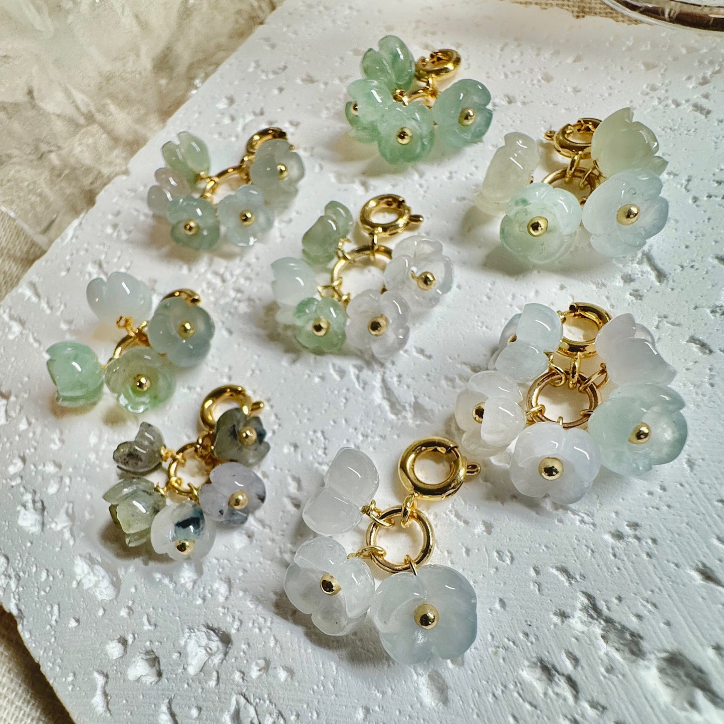 Osmanthus Jadeite Charms