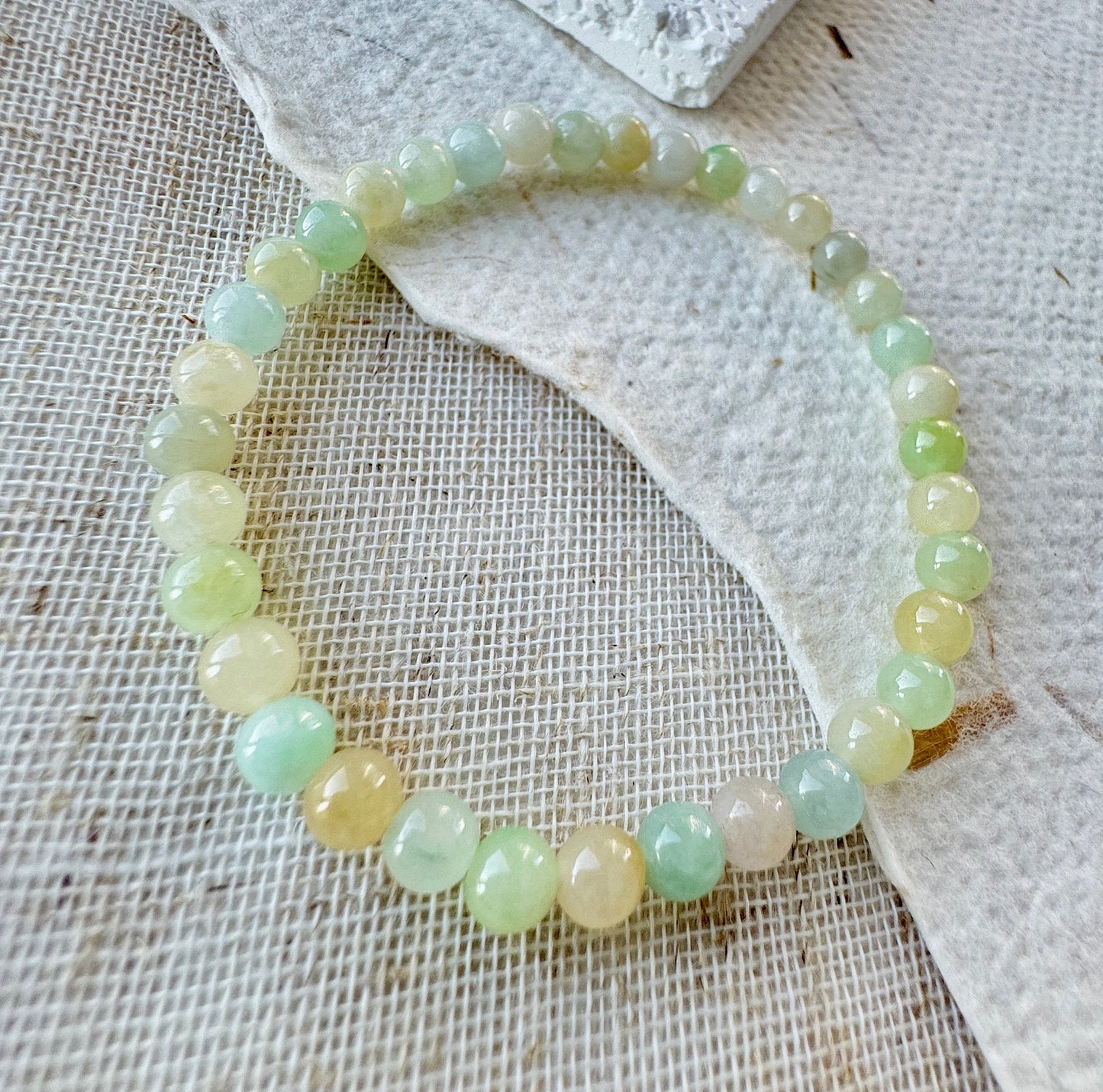 Multi-color Fine Jadeite Beads Bracelet (c.5mm+)