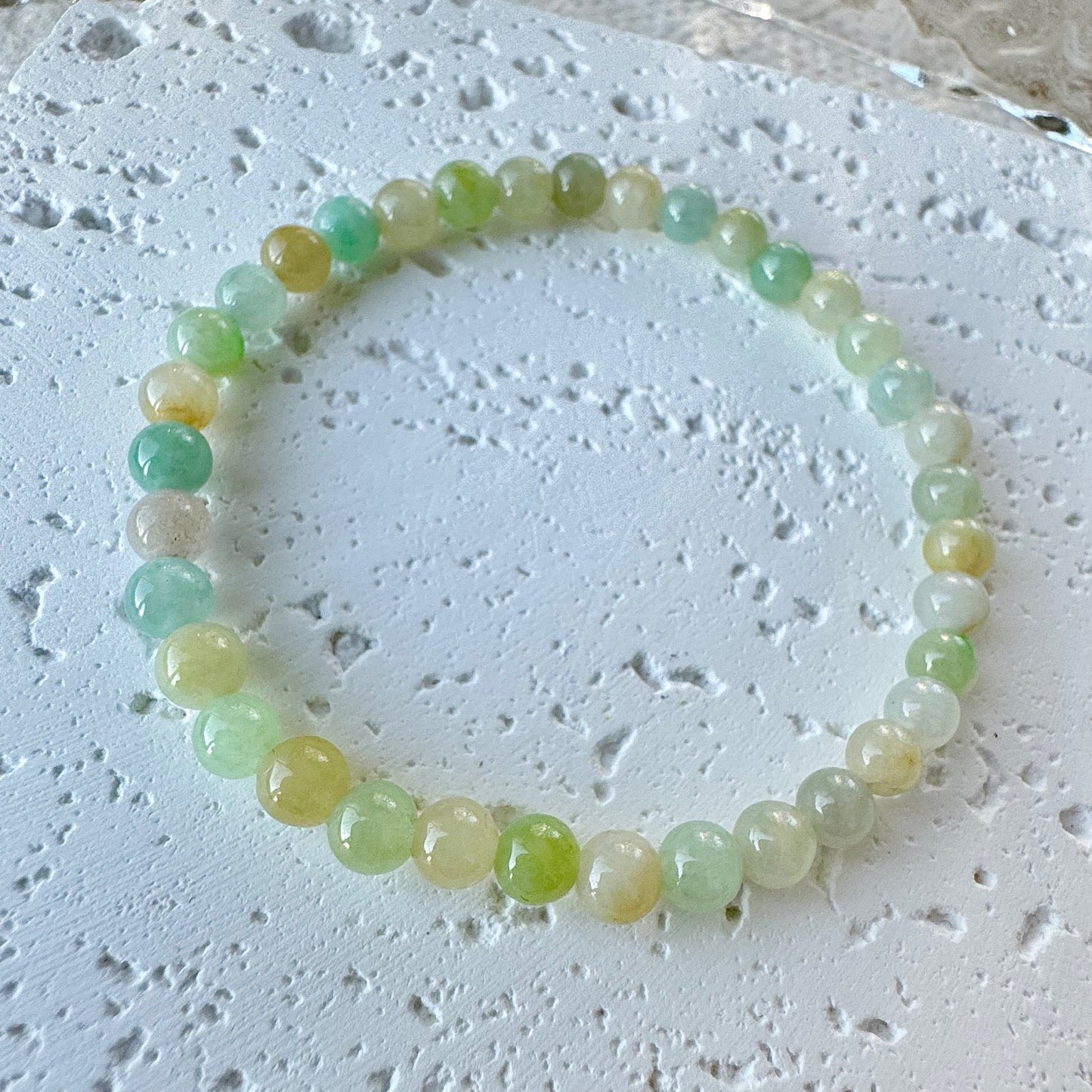 Multi-color Fine Jadeite Beads Bracelet (c.5mm+)