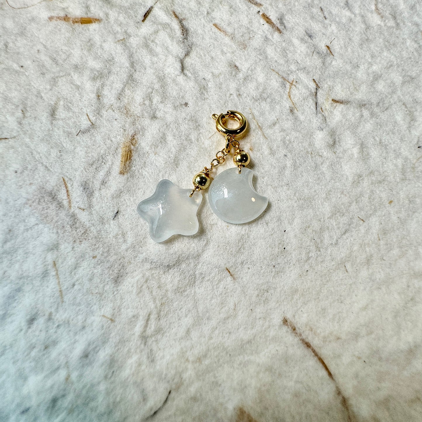 Star & Moon Jadeite Charms