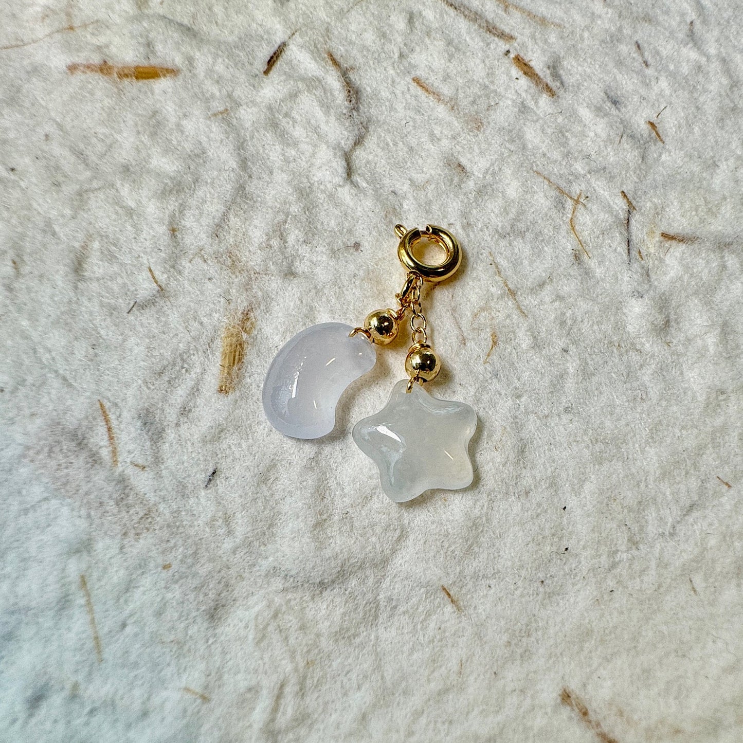 Star & Moon Jadeite Charms