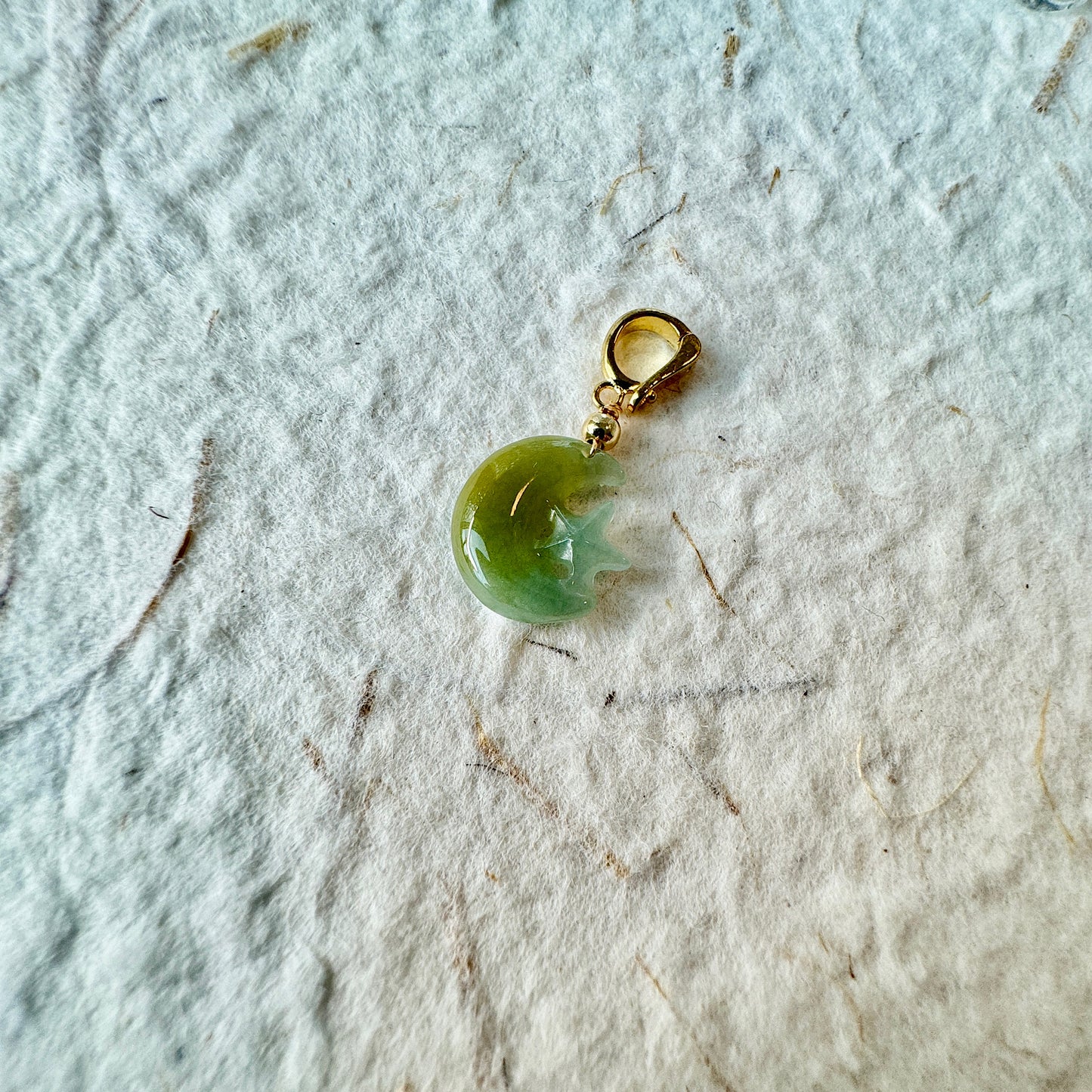 Star & Moon Jadeite Charms