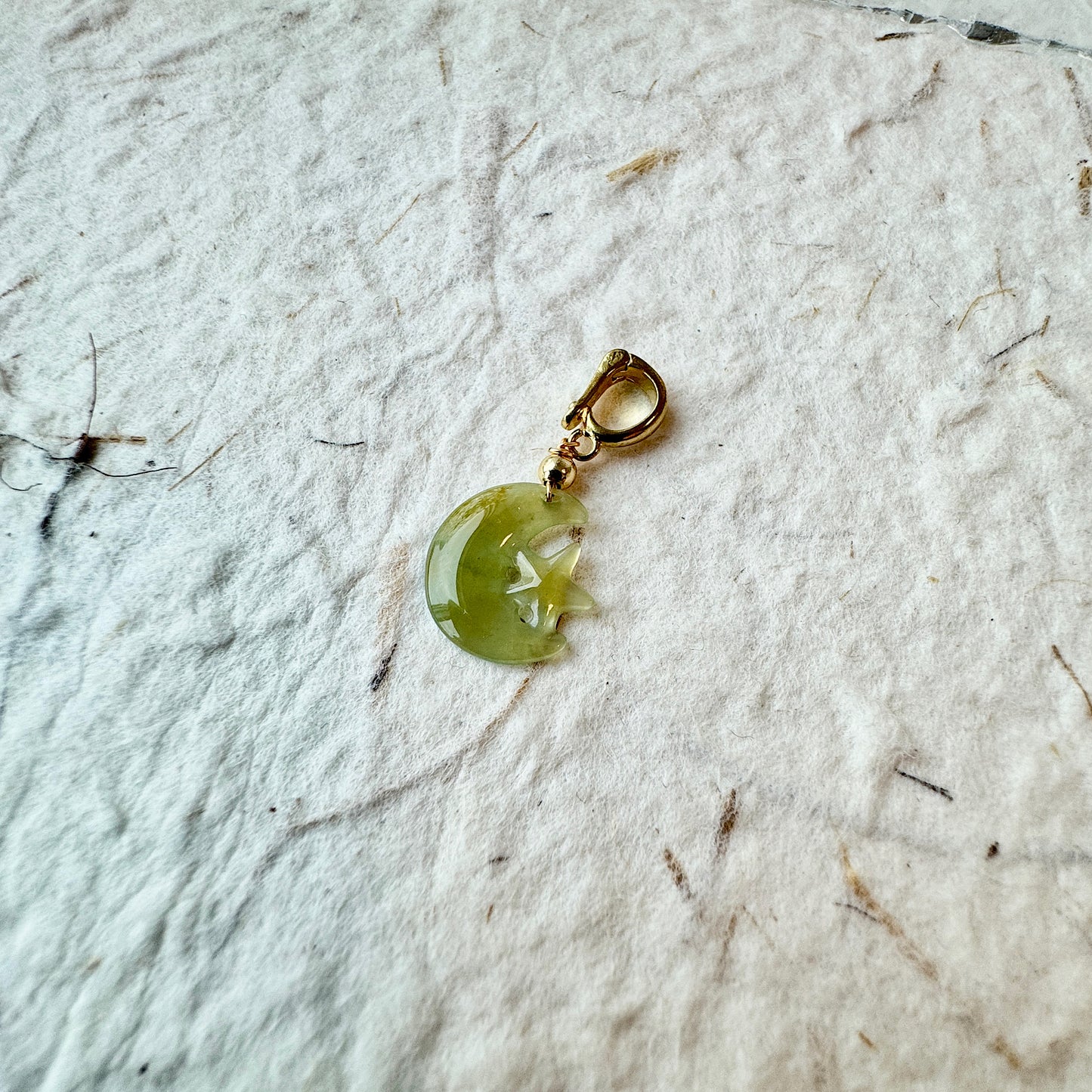 Star & Moon Jadeite Charms