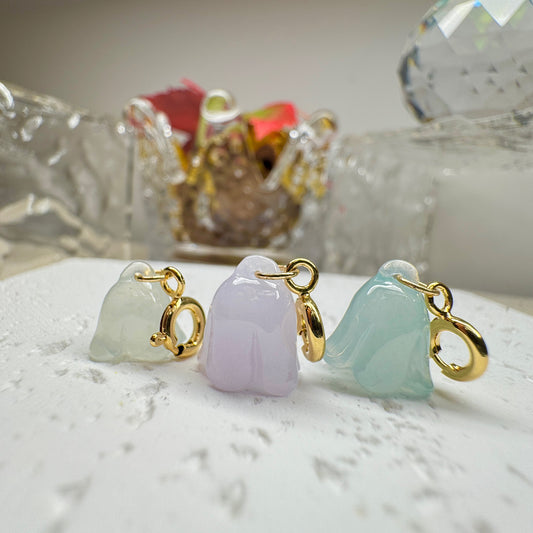 Wild Bluebell Jadeite Charm