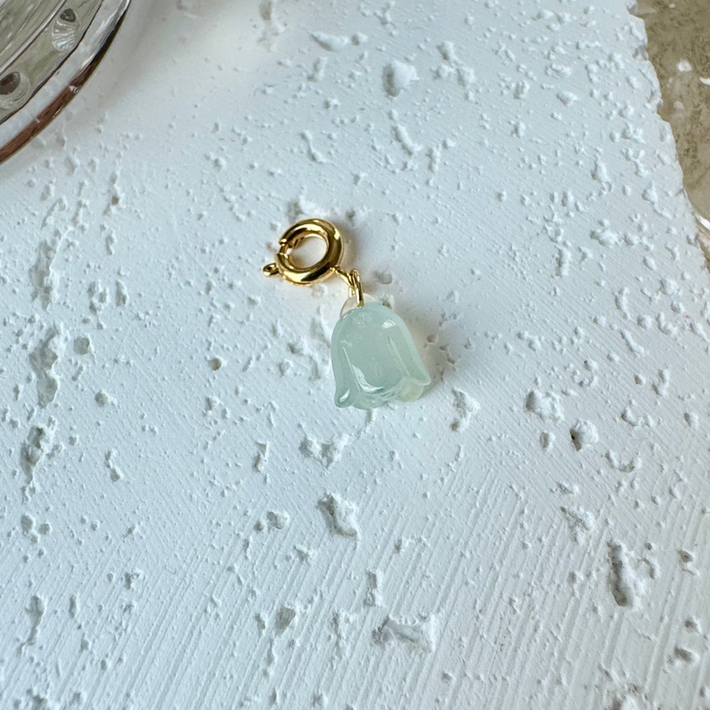 Wild Bluebell Jadeite Charm