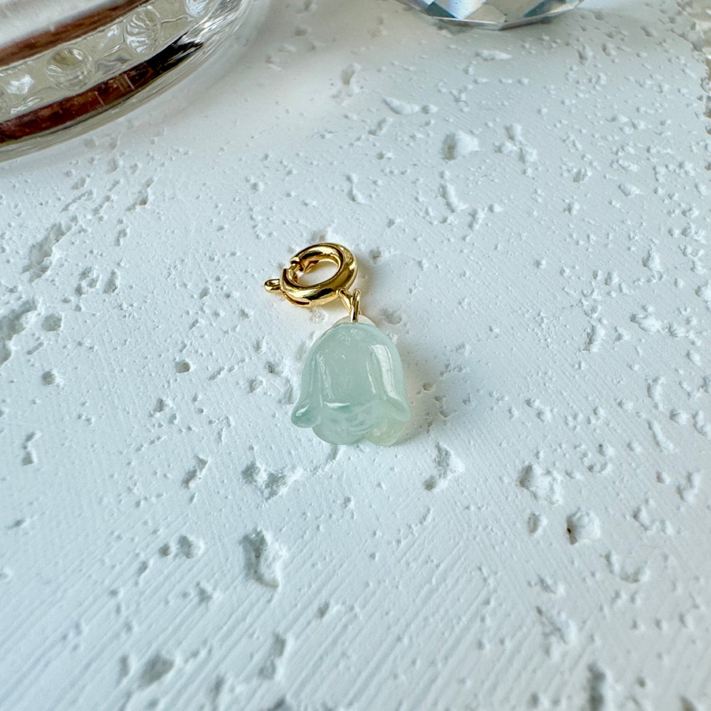 Wild Bluebell Jadeite Charm